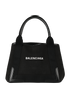 Medium Cabas Tote, £350, Handbags, Black, Canvas, Front view